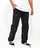 Lurking Class by Sketchy Tank Crossed Black Corduroy Pants