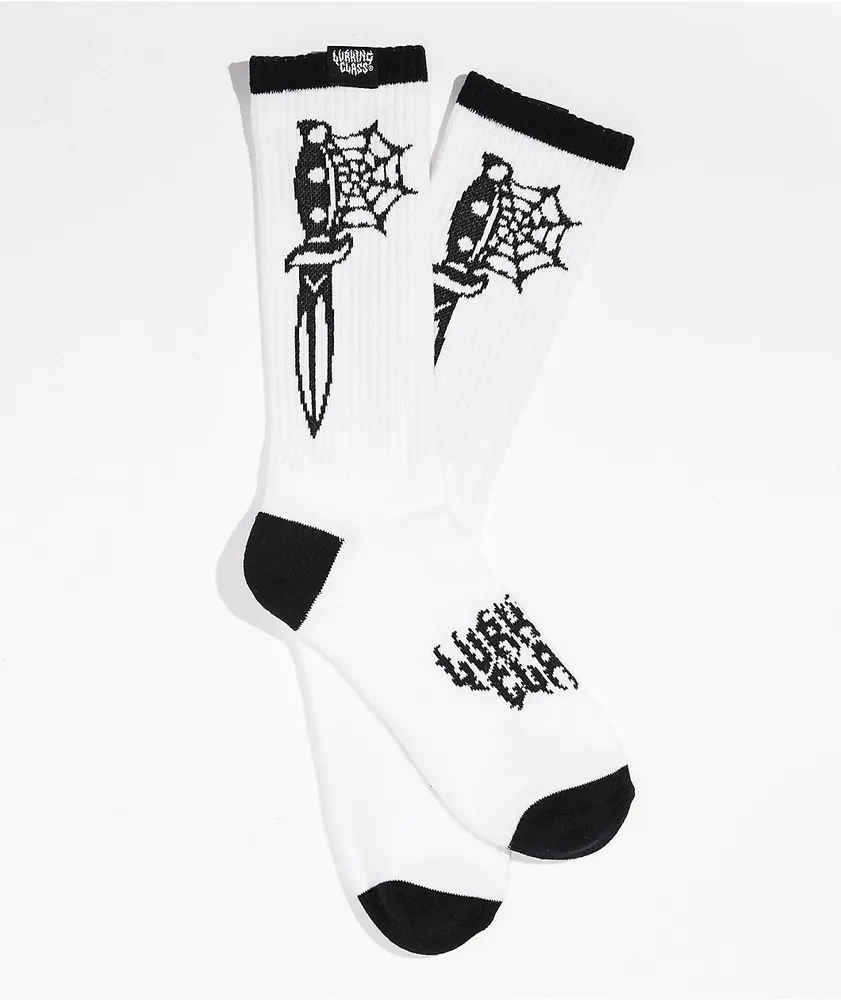 Lurking Class by Sketchy Tank Dagger White Crew Socks