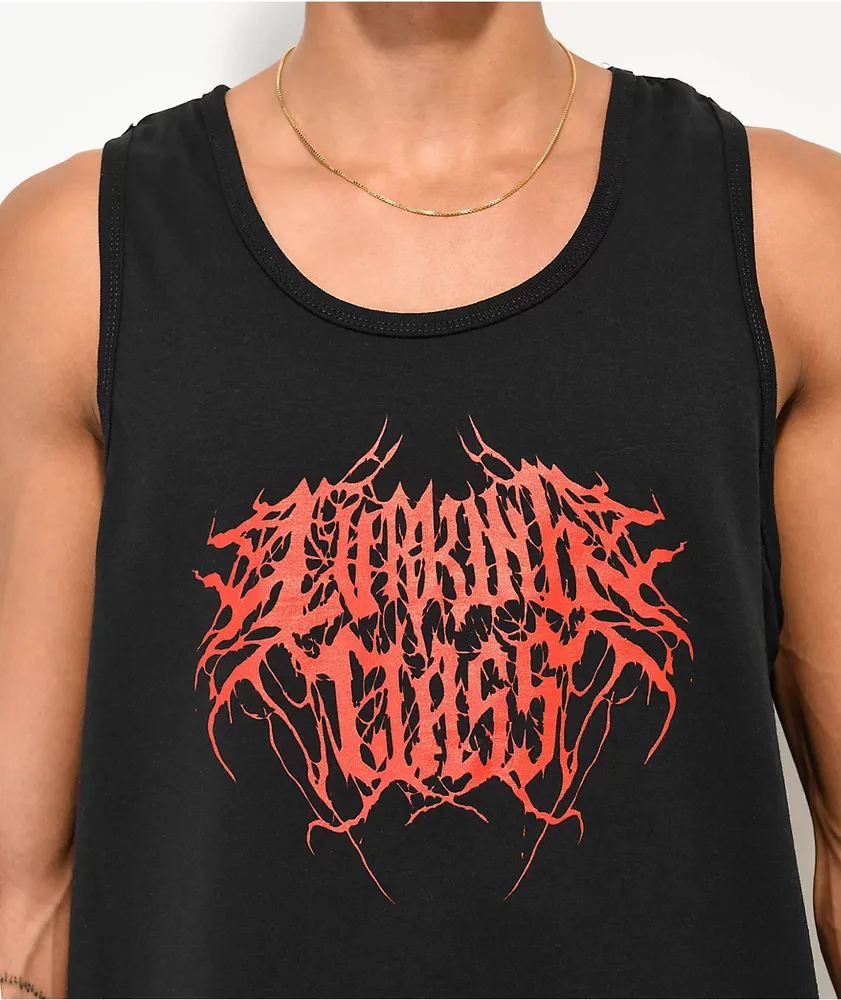Lurking Class by Sketchy Tank Darkness Black Tank Top