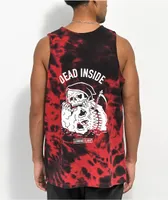 Lurking Class by Sketchy Tank Dead Inside Black & Red Tie Dye Tank Top