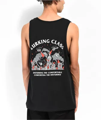 Lurking Class by Sketchy Tank Destroy Black Tank Top