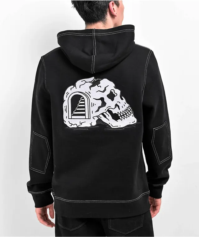 Lurking Class by Sketchy Tank Fire Black & Yellow Hoodie