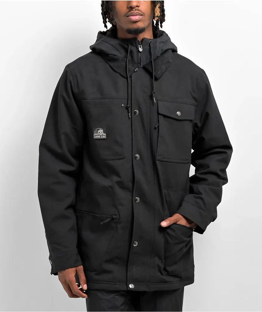 Lurking Class by Sketchy Tank Double Death Black Snowboard Jacket