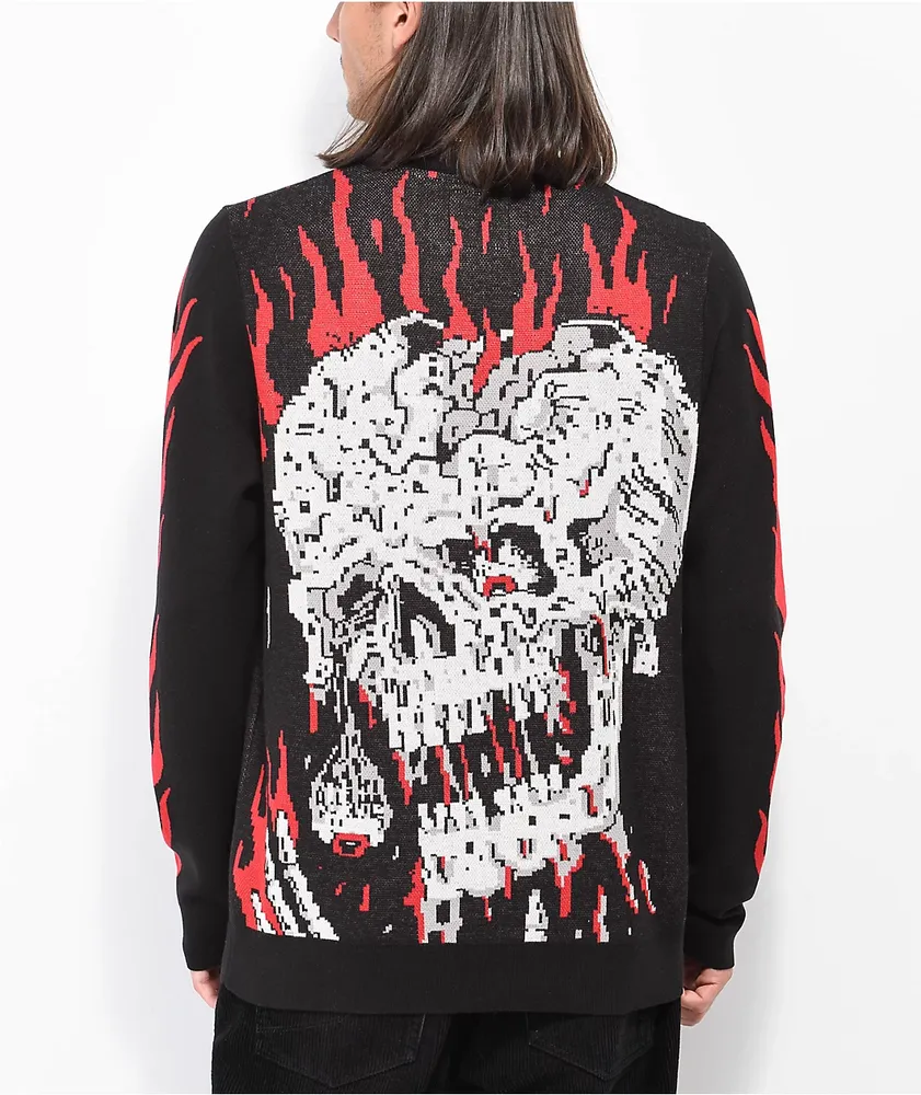 Lurking Class by Sketchy Tank Face Melter Black Sweater