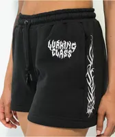 Lurking Class by Sketchy Tank Flame Black Sweat Shorts