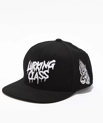 Lurking Class by Sketchy Tank Flash Art Black Snapback Hat
