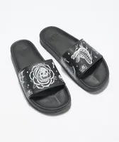 Lurking Class by Sketchy Tank Flash Black & White Slide Sandals