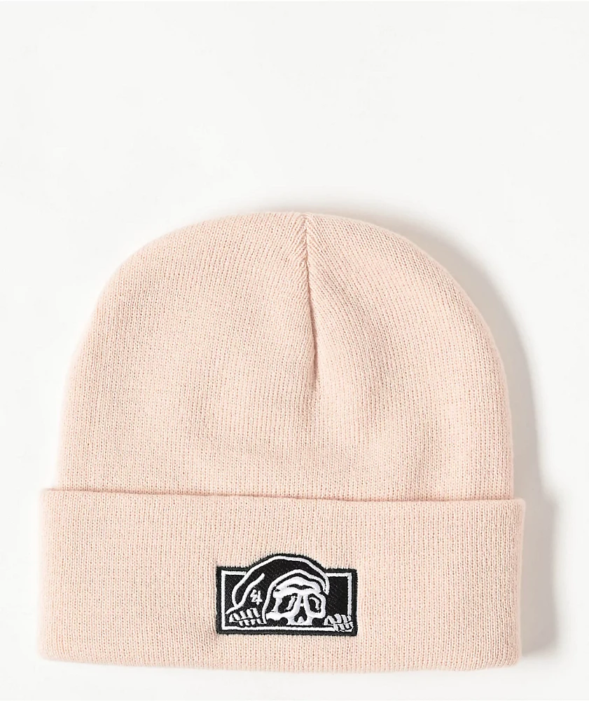 Lurking Class by Sketchy Tank Gas Station Box Logo Pink Beanie