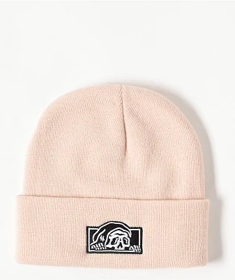 Lurking Class by Sketchy Tank Gas Station Box Logo Pink Beanie