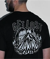 Lurking Class by Sketchy Tank Get Lost Black Reflective T-Shirt