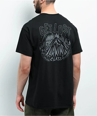 Lurking Class by Sketchy Tank Get Lost Black Reflective T-Shirt