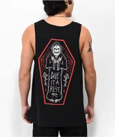 Lurking Class by Sketchy Tank Give It A Rest Black Tank Top