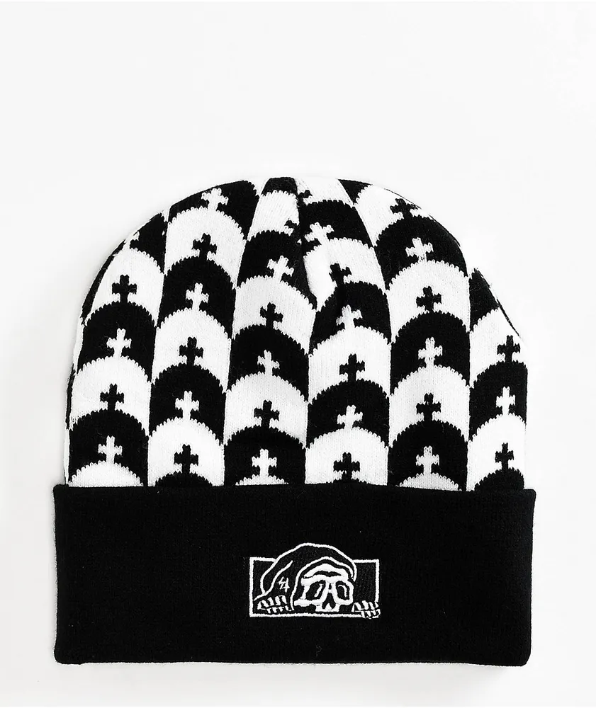 Lurking Class by Sketchy Tank Graves Box Logo Black & White Beanie