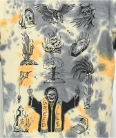 Lurking Class by Sketchy Tank Greed Flash Blue & Tan Tie Dye Long Sleeve T-Shirt