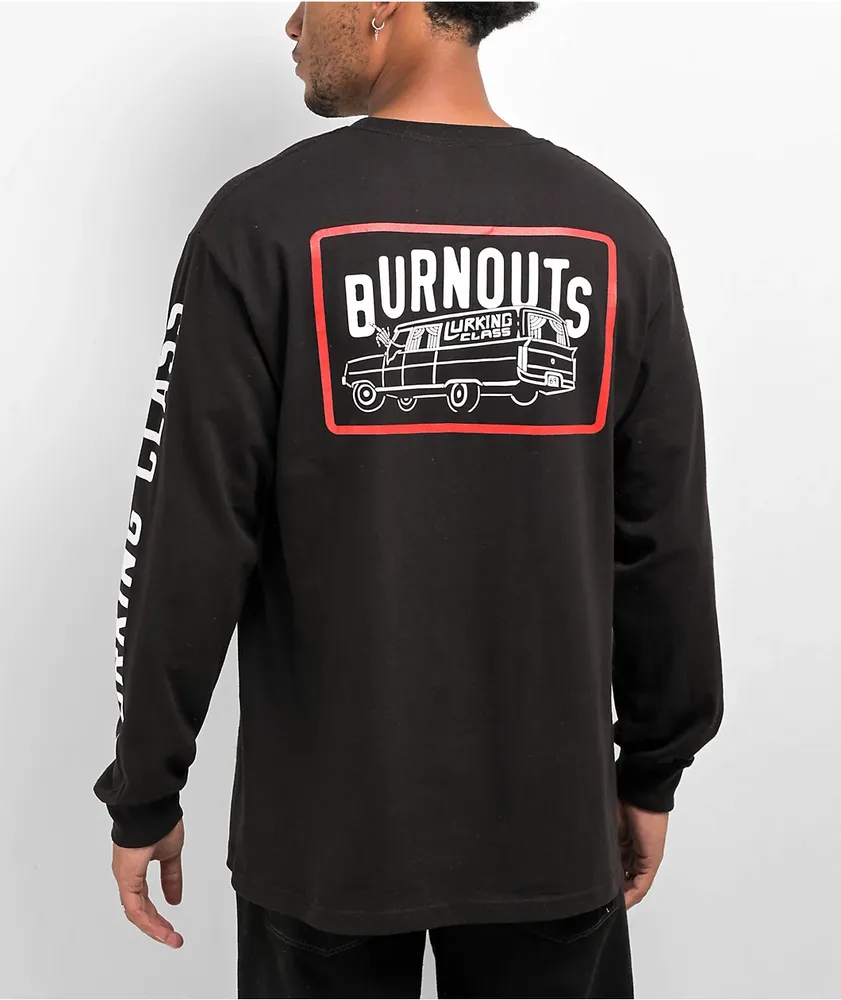 Lurking Class by Sketchy Tank Hearse Black Long Sleeve T-Shirt