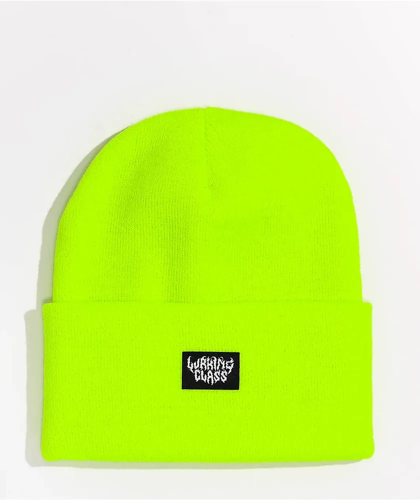 Lurking Class by Sketchy Tank Highlighter Yellow Beanie