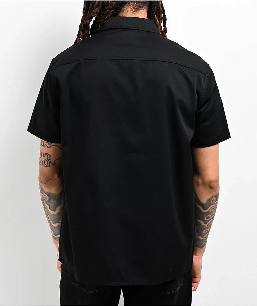 Lurking Class by Sketchy Tank Hotbox Chains Black Zip Work Shirt