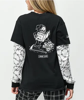 Lurking Class by Sketchy Tank How To Love Layered Long Sleeve T-Shirt