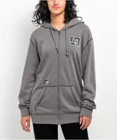 Lurking Class by Sketchy Tank Infestation Grey Zip Hoodie