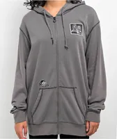 Lurking Class by Sketchy Tank Infestation Grey Zip Hoodie