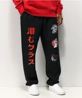 Lurking Class by Sketchy Tank Kanji Black Sweatpants