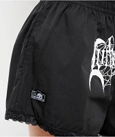 Lurking Class by Sketchy Tank Lace Trim Black Shorts