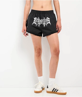 Lurking Class by Sketchy Tank Lace Trim Black Shorts