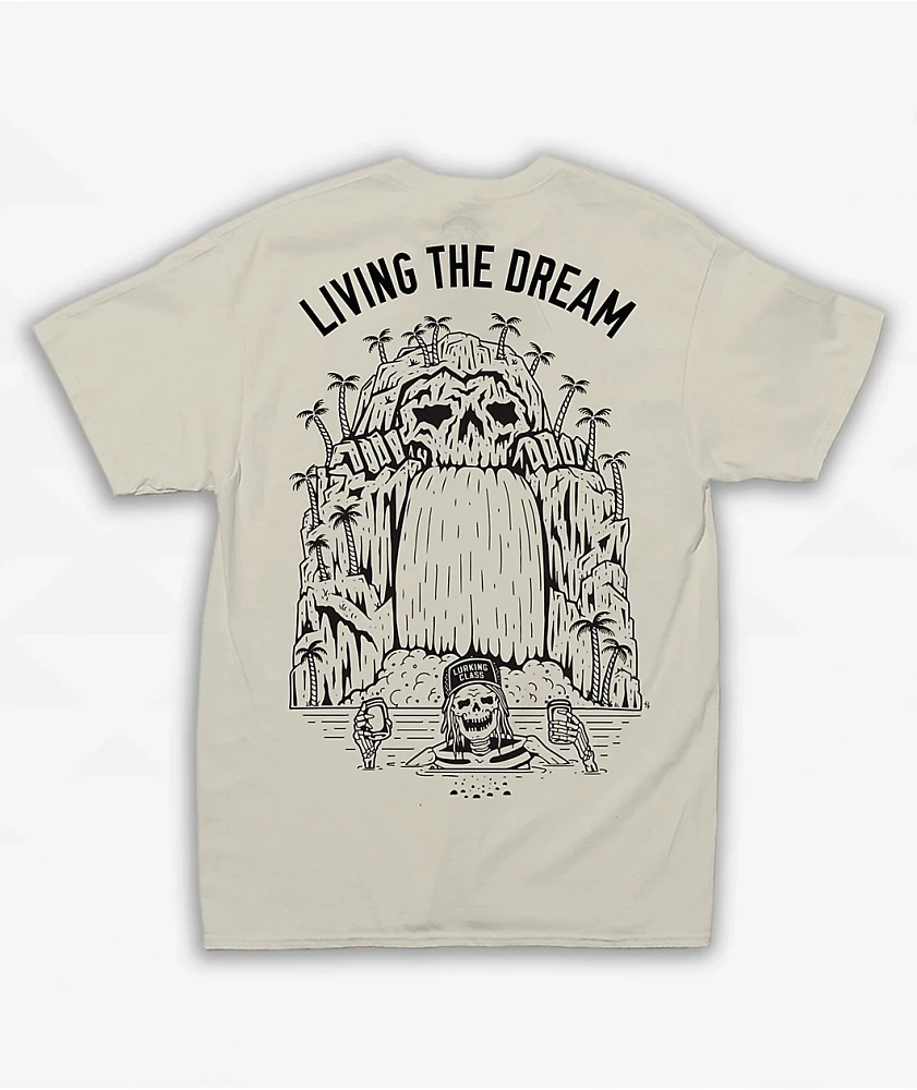 Lurking Class by Sketchy Tank Living The Dream Cream T-Shirt