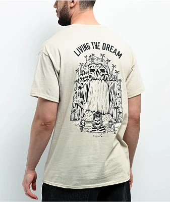 Lurking Class by Sketchy Tank Living The Dream Cream T-Shirt