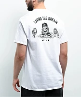 Lurking Class by Sketchy Tank Living The Dream White T-Shirt