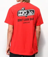 Lurking Class by Sketchy Tank Look Back Red T-Shirt