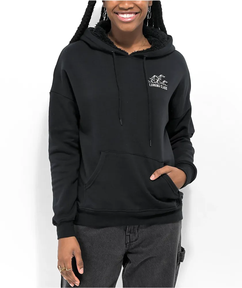 Lurking Class by Sketchy Tank Loose Lips Black Hoodie