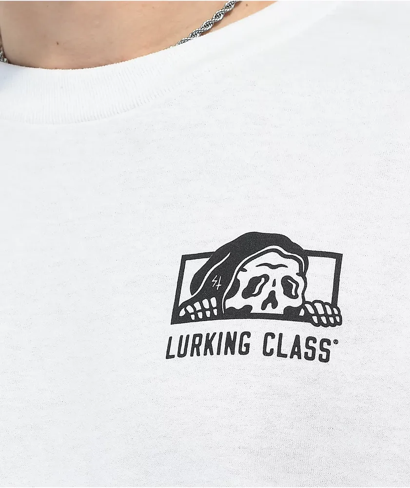 Lurking Class by Sketchy Tank Loser White Long Sleeve T-Shirt