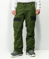 Lurking Class by Sketchy Tank Lurk Wear Green 10K Cargo Snowboard Pants