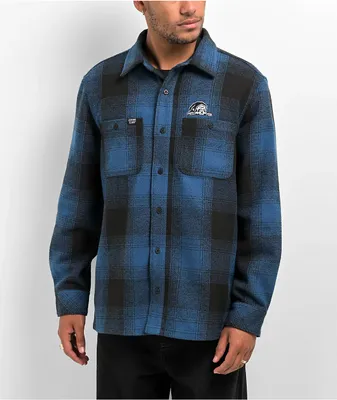 Lurking Class by Sketchy Tank Lurker Black & Blue Flannel Shirt