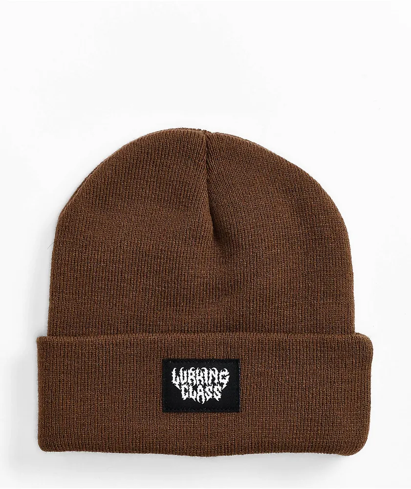 Lurking Class by Sketchy Tank Lurker Box Logo Brown Beanie