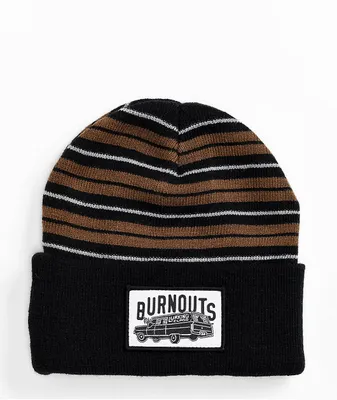 Lurking Class by Sketchy Tank Lurker Burnouts Brown & Black Beanie