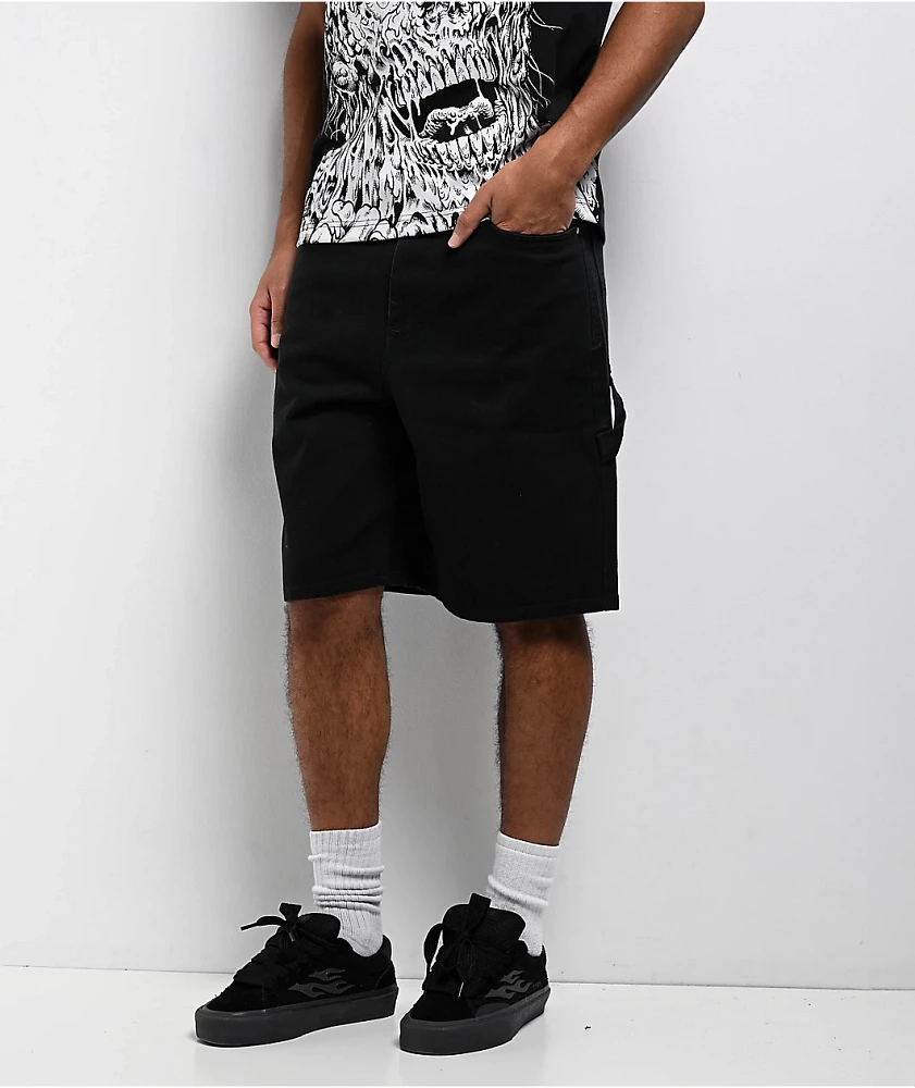 Lurking Class by Sketchy Tank Lurker Wash Black Denim Shorts