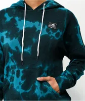 Lurking Class by Sketchy Tank Magic Moments Blue Tie Dye Hoodie