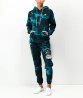 Lurking Class by Sketchy Tank Magic Moments Blue Tie Dye Hoodie