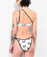 Lurking Class by Sketchy Tank Mariposa White High Leg Bikini Bottom