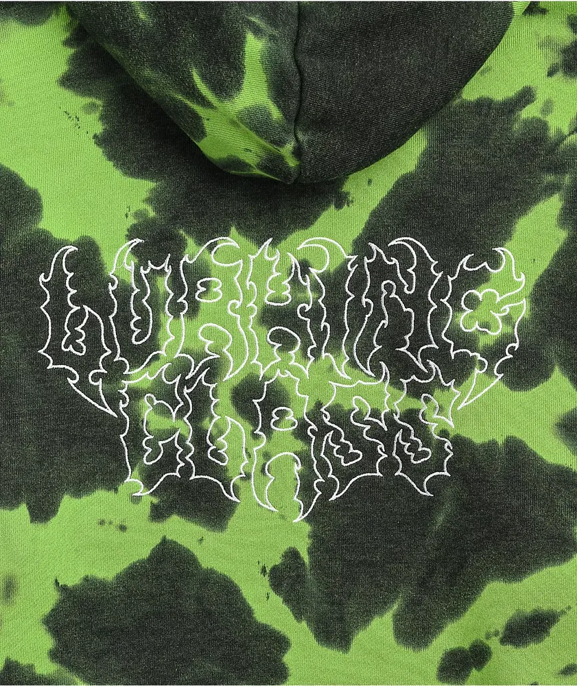 Lurking Class by Sketchy Tank Matrix Green Tie Dye Hoodie