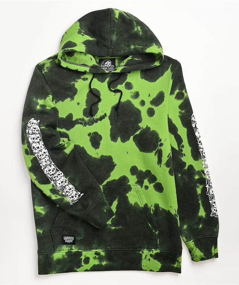 Lurking Class by Sketchy Tank Matrix Green Tie Dye Hoodie