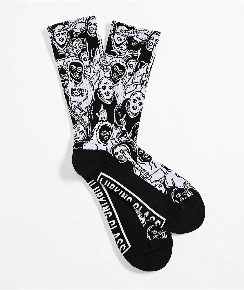 Lurking Class by Sketchy Tank Mob Black Crew Socks