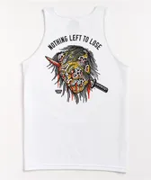 Lurking Class by Sketchy Tank Namakubi White Tank Top