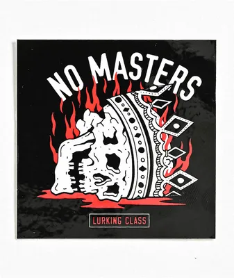 Lurking Class by Sketchy Tank No Masters Black Sticker