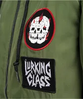 Lurking Class by Sketchy Tank No Masters Olive Green Bomber Jacket