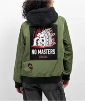Lurking Class by Sketchy Tank No Masters Olive Green Bomber Jacket