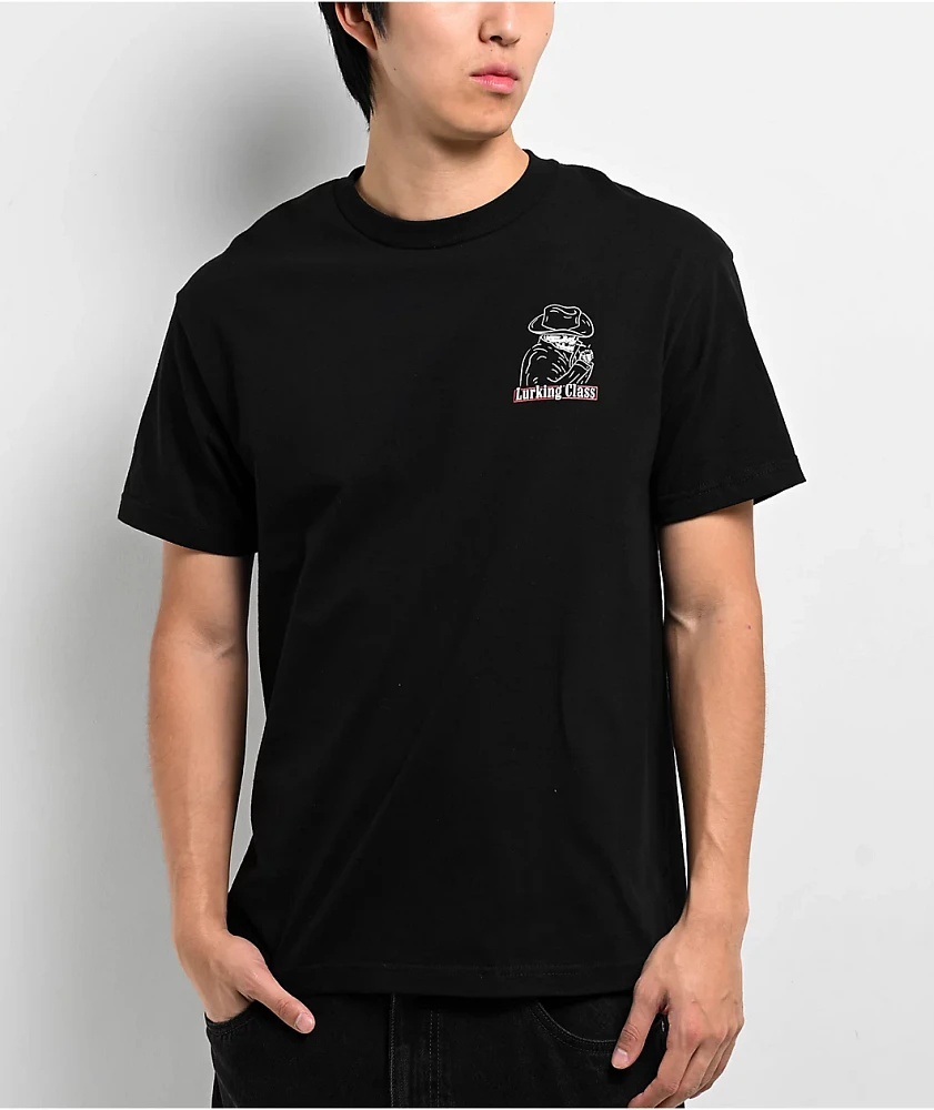 Lurking Class by Sketchy Tank No Regrets Black T-Shirt