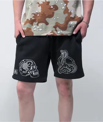 Lurking Class by Sketchy Tank Peace Scorpion Black Sweat Shorts
